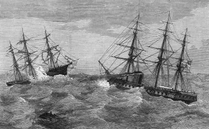 Pollock Prints: A derelict ship discovered, 1873
