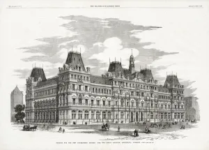 1857 Prints: Design for the War Office by Garling