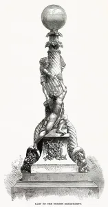 Cast Prints: Designs for the Electric Lamp on the Thames Embankment 1870