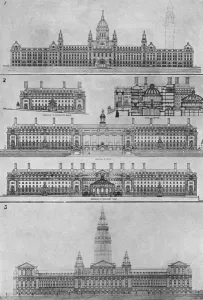 Central Prints: Designs for London County Council Hall, 1908