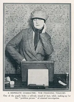 Crime Prints: A desperate character. A woman detective pupil at the Baker Street school for lady