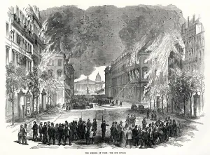 Destruction Prints: Destruction in the Rue Royale; Paris Commune 1871
