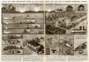 Result Prints: Destructive force of flying bomb by G. H. Davis