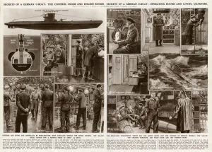 Living Prints: Details of a German U-boat by G. H. Davis