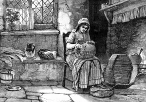 Straw Prints: A Devonshire lace-maker