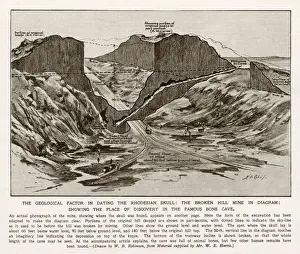 Discovery Prints: Diagram of the lead and zinc mine in Broken Hill, Northern Rhodesia (now Kabwe, Zambia)