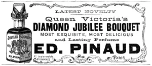 Bouquet Prints: Diamond Jubilee Bouquet perfume advertisement