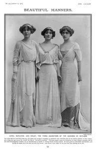 Sisters Prints: Diana, Marjorie and Violet Manners