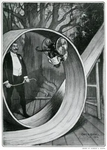 1902 Prints: Diavolino, the monkey that loops the loop, London Hippodrome
