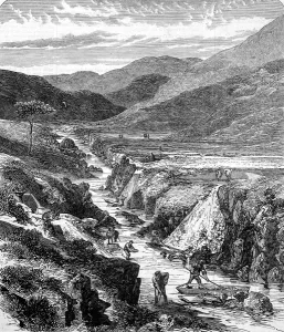1869 Prints: Digging for gold in Scotland