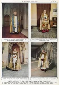 Durham Prints: Dignitaries of the Church officiating at the 1953 Coronation