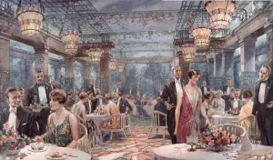 Fair Prints: Dining in the Moonlight : In the Garden Grill-Room
