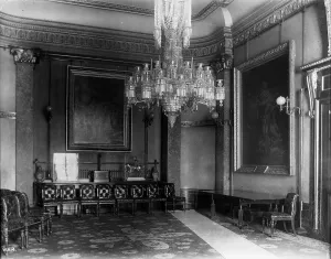 Napoleonic Prints: Dining Room of Apsley House, London, 19th century