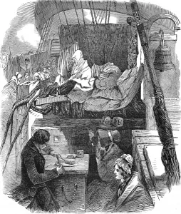 1849 Prints: Dinner on an Australian Emigrant Ship, 1849