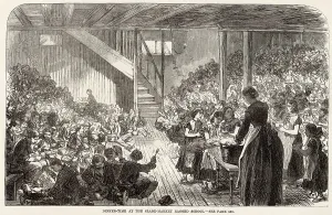 Floor Prints: Dinner Time at the Clare-Market Ragged School 1869