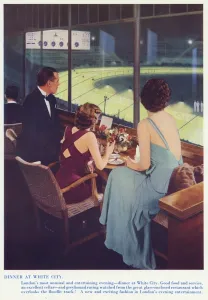 Stadium Prints: Dinner at White City Greyhound Stadium