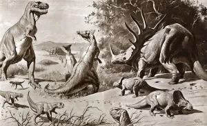 Dinosaur Prints: Dinosaurs of the Cretaceous Period - Gobi Desert