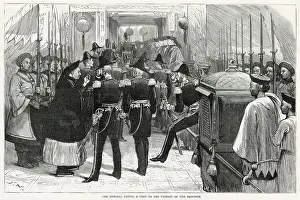 Meeting Prints: Diplomatic visit between British Navy and a Chinese Provincial Governor. Date: 1887