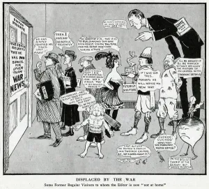 Enormous Prints: Displaced by war: news stories no longer being covered, 1915