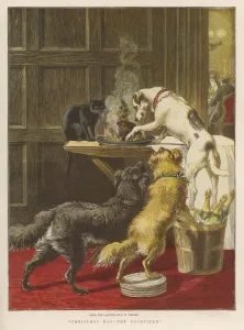 Customs Prints: Dogs and Xmas Pudding