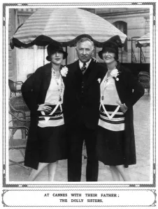 Sisters Prints: The Dolly Sisters at Cannes, French Riviera