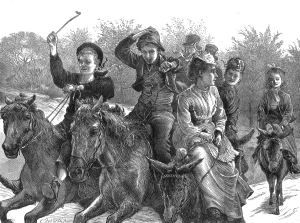Boys Prints: Donkey Rides on Hampstead Heath, London, 1873