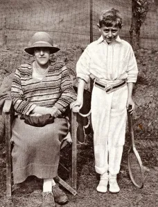 Dec18 Prints: Dorothea Lambert Chambers and son Graham at Frinton