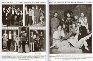 Cecil Prints: Double page spread from The Tatler, reporting on Captain Neil MacEacheans novel party