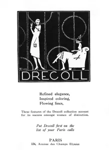 Elegance Prints: Drecoll fashion advertisement