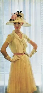 Chiffon Prints: Dress by Pierre Balmain, 1960