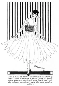 Irene Prints: Dress worn by Miss Irene Vanburgh, 1916