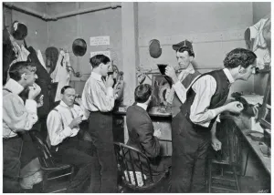 Table Prints: Dressing room at New York Theatre 1905