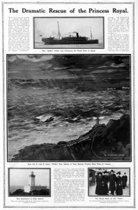 Accidents Prints: Duchess of Fife (Princess Royal) in Delhi boat accident