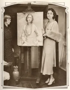 Kennedy Prints: The Duchess of Leinster with her portrait