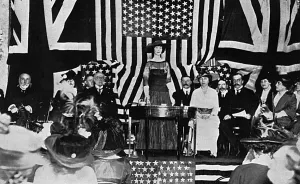 Hoover Prints: Duchess of Marlborough at Relief Fund meeting