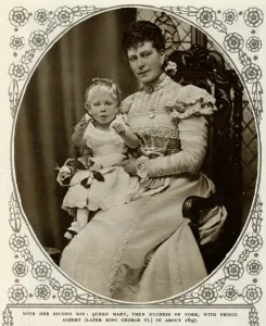 Consort Prints: Duchess of York with toddler Prince Albert