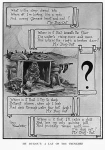 Poem Prints: My Dug-Out, by Bairnsfather