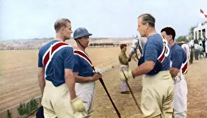 1950 Prints: Duke of Edinburgh & Lord Mountbatte at the Marsa Club, Malta