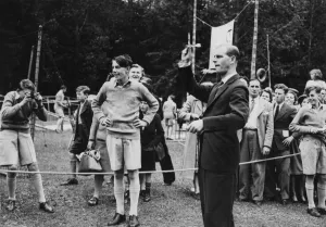 Boys Prints: The Duke of Edinburgh visits Gordonstoun