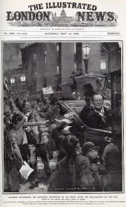 Crowd Prints: Dundee's enthusiasm - Churchill after victory at polls