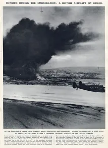 Fire Prints: Dunkirk during the evacuation, northern France, WW2