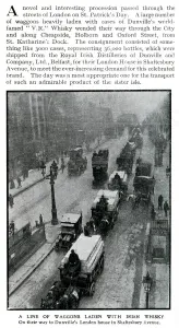 Alcohol Prints: Dunvilles whisky wagons in London