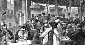 Restaurant Prints: The Duval Restaurant, Paris, 1878
