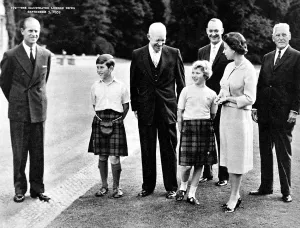 Anne Prints: Dwight D Eisenhower and the Royal Family, 1959