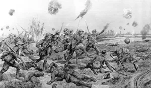 Kick Prints: East Surrey Regiment kick footballs