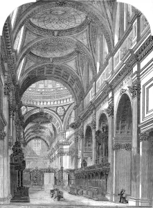 Part Prints: East Transept of St. Pauls Cathedral, London, 1860