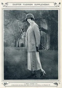 Long Prints: Easter fashion for womens outdoor wear 1924