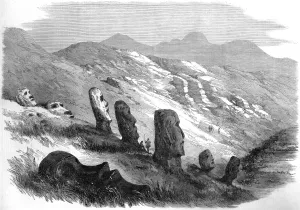 Believed Prints: Easter Island stone heads