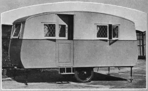 Camping Prints: Eccles caravan