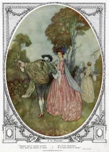 18th Prints: Edmund Dulac - a la promenade